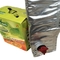 Sacos assépticos de alta barreira 3L - 220L com válvula Vitop para produtos lácteos de chocolate ao leite