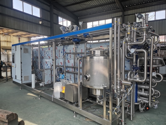 Tecnologia avançada Máquina de esterilização UHT personalizada de 0,5-20T/H para linha de processamento de suco de laranja/maçã/mango Novo esterilizador UHT com PLC