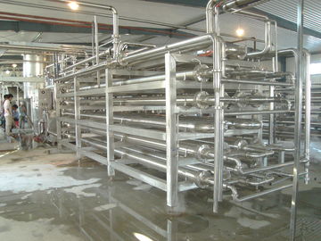 Equipamento de processamento do leite do Uht da pasta de tomate/pasteurizador suco de laranja do tubo