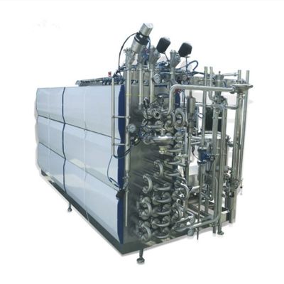 Máquina tubular do esterilizador do leite de UHT do controle de programa do PLC