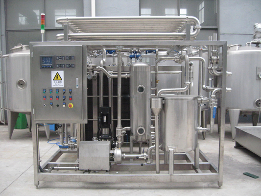 Sus304/316 Máquina de pasteurização com PLC para linha de processamento de leite / iogurte / suco de frutas