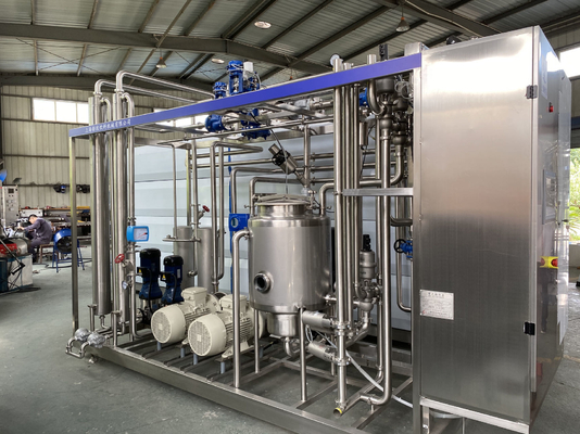 0.5-20t/H Pasteurizador personalizado para Linha de processamento de gengibre/ pepino/ kale Máquina de pasteurização com PLC SUS304/316