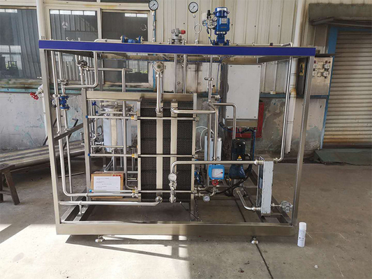 Máquina de pasteurização personalizada de 0,5-20T/H para linha de processamento de suco de laranja/maçã/coco com PLC SUS304/316