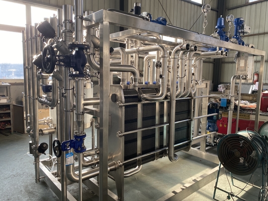 Máquina de pasteurização para linha de processamento de sumos de frutas