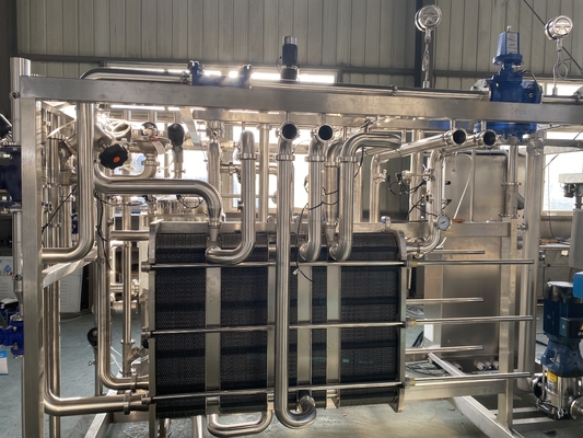 0.5-20t/H Pasteurizador personalizado para Linha de processamento de gengibre/ pepino/ kale Máquina de pasteurização com PLC SUS304/316