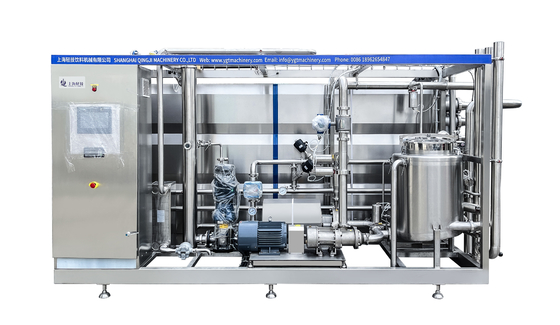 SUS304/316 Esterilizador UHT para linha de processamento líquido de leite/iogurte/ovo Máquina de esterilização UHT com esterilizador tubular PLC