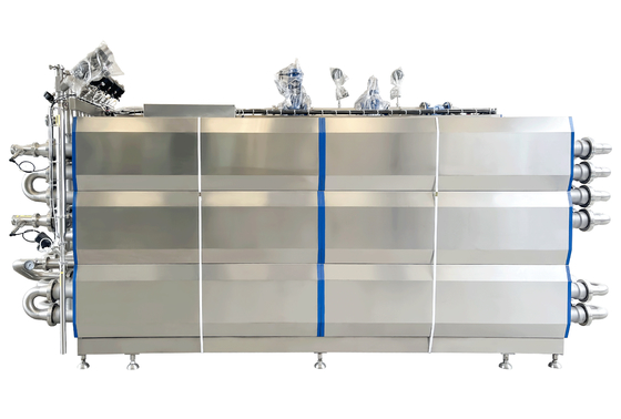 SUS304/316 Esterilizador UHT para linha de processamento líquido de leite/iogurte/ovo Máquina de esterilização UHT com esterilizador tubular PLC