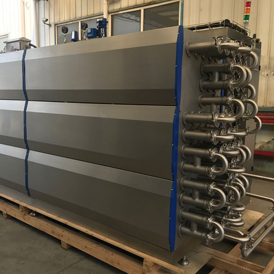 Eficiente e fácil de operar esterilizador UHT para linha de processamento de suco de frutas / cerveja personalizado 500-20000L/H Equipamento de esterilização tubular SUS304/316