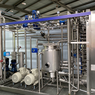 Máquina de esterilização de poupança de energia personalizada 500-20000l/H líquido de ovos Uht esterilizador para planta de processamento de ovos com PLC