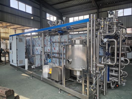 Máquina de esterilização UHT de 1000L que fornece tratamento a altas temperaturas e produtos alimentares líquidos assépticos SUS304