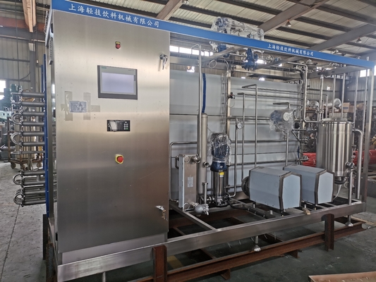 Nova máquina de esterilização SUS304/316 Uht para processamento de suco de frutas, laranja/mango/coco com PLC