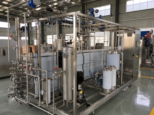 Esterilizador totalmente automático personalizado de 500-2000 l/h Uht para linha de processamento de leite/suco/salsa Sus304/316