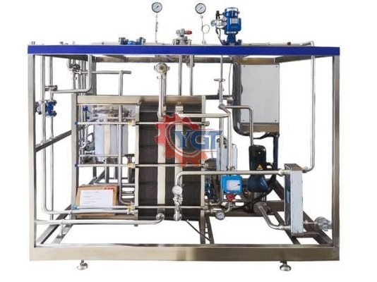 Linha de processamento de leite UHT de alta eficiência e produtividade para leite UHT personalizado 500-20000l / h com PLC SUS304/316