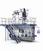 Linha de processamento de leite UHT de alta eficiência e produtividade para leite UHT personalizado 500-20000l / h com PLC SUS304/316