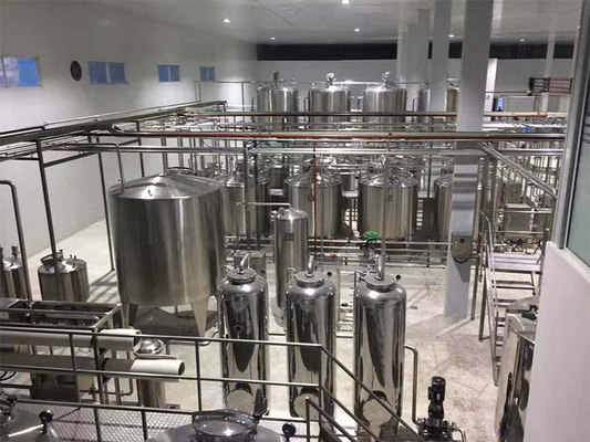 Linha de processamento de leite UHT de poupança de energia Solução de leite UHT personalizada de alta qualidade e confiável 500-20000L/H SUS304/316