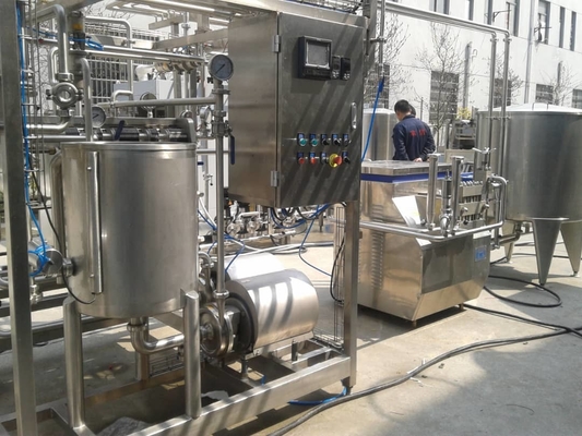 Optimização Linha de produção de leite pasteurizado com solução de projeto chave na mão Máquina de leite pasteurizado personalizada 0,5-2T / H