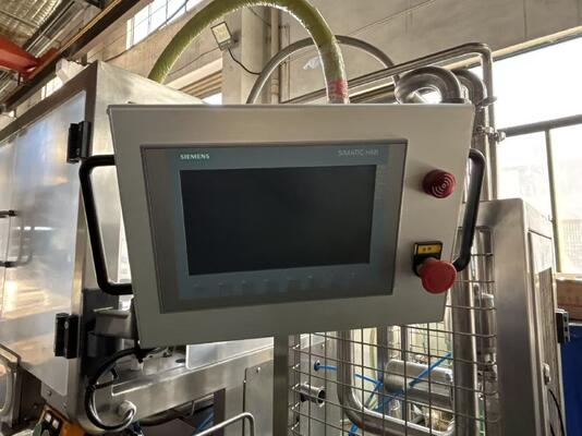 Precisão ± 0,5% Máquina de enchimento de sacos em caixas Operando a pressão de ar 0,6-0,8MPa Ideal para distribuição de líquidos precisos