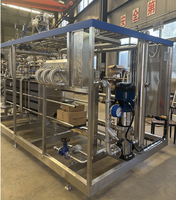 500 a 20000 litros por hora Capacidade Esterilizador de pasteurização de aço inoxidável 304 ou 316 para processamento de alimentos e bebidas