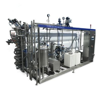 Máquina tubular do esterilizador do leite de UHT do controle de programa do PLC