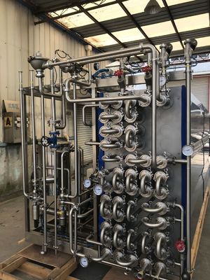material tubular da máquina SUS304 do esterilizador do leite de UHT 1000L