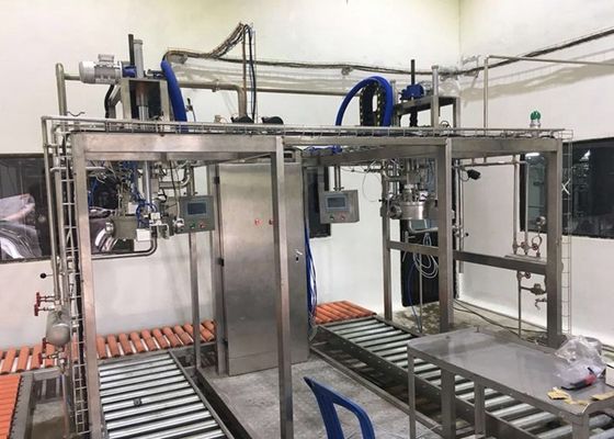 SUS304/316 Máquina de enchimento asséptica de cabeça única ou de cabeças duplas para 1-220L de embalagem asséptica de enchimento de óleo/iogurte/salsa com PLC