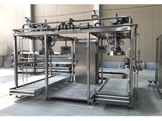 Eficiência/Custo Preenchimento asséptico de cabeça única ou dupla 1-220L BID para ketchup/suco de frutas/lojas de produção de leite Sus304