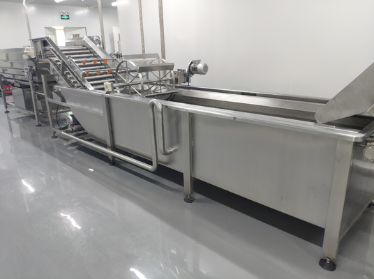 SUS304/316 Linha completa de processamento de Pitaya Fabrica de equipamentos de planta de produção de frutas da paixão / Pitaya / Guava personalizada com PLC para fábrica de frutas