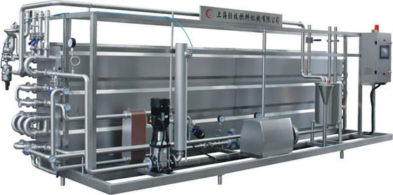 Equipamento completo totalmente automático de esterilizador tubular UHT para processamento de leite e bebidas